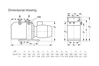Trivac D25BCS dimensions